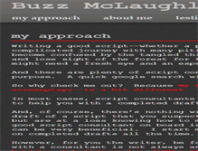 Tablet Screenshot of buzzmclaughlinscripts.com